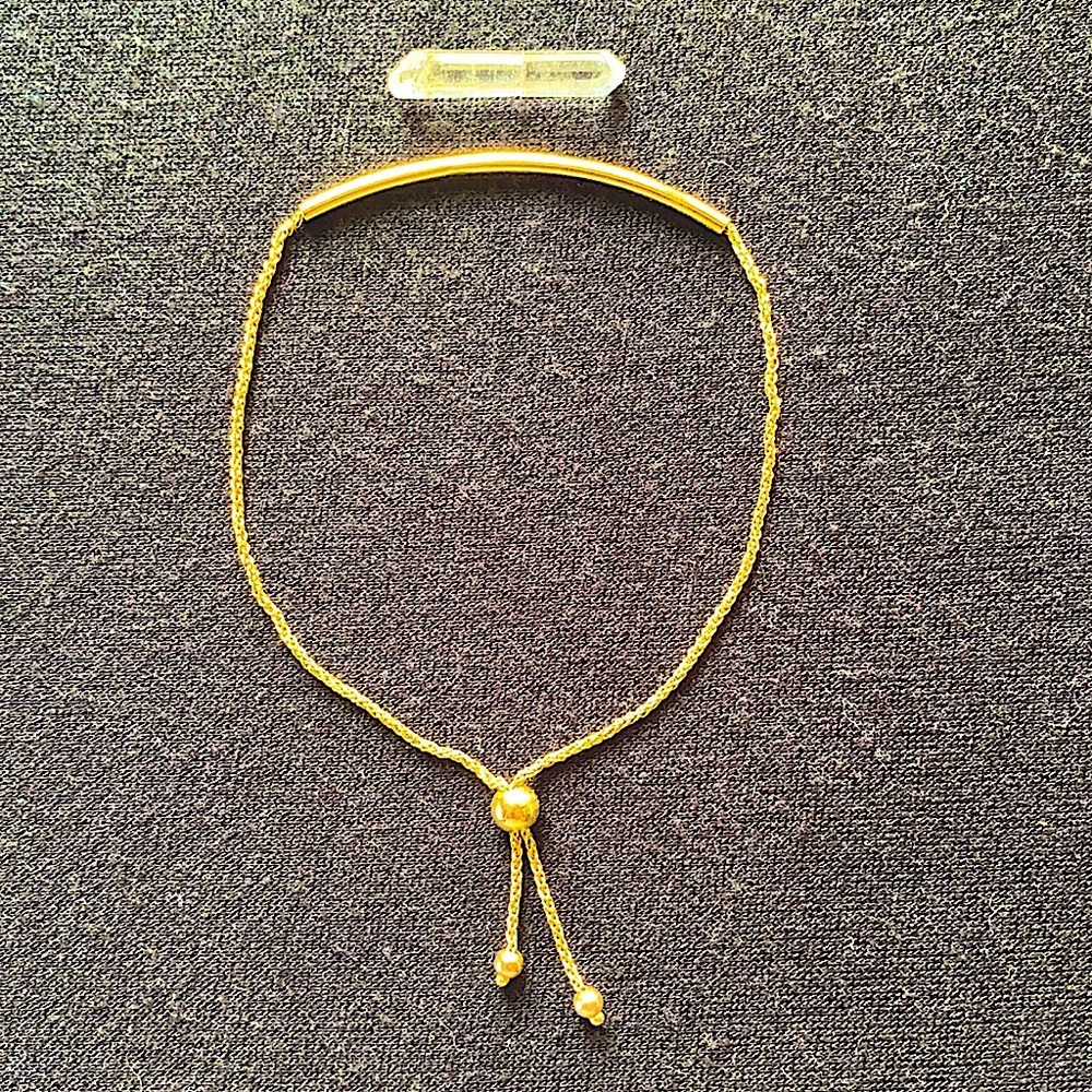 Gold Plated Adjustable Bar Bracelet!